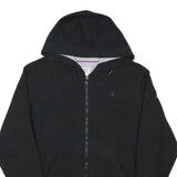 CHAMPION Mens Black Pullover Hoodie S Zip Front Casual Sportswear