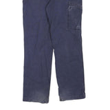 CARHARTT Womens Cotton Blend Blue Regular Fit Straight Leg Trousers W32 L31