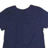 CHAMPION Mens Navy Blue Graphic T-Shirt M Short Sleeve Crew Neck Cotton