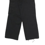 DICKIES Mens Regular Black Polyester Blend Cargo Trousers W30 L28 Workwear