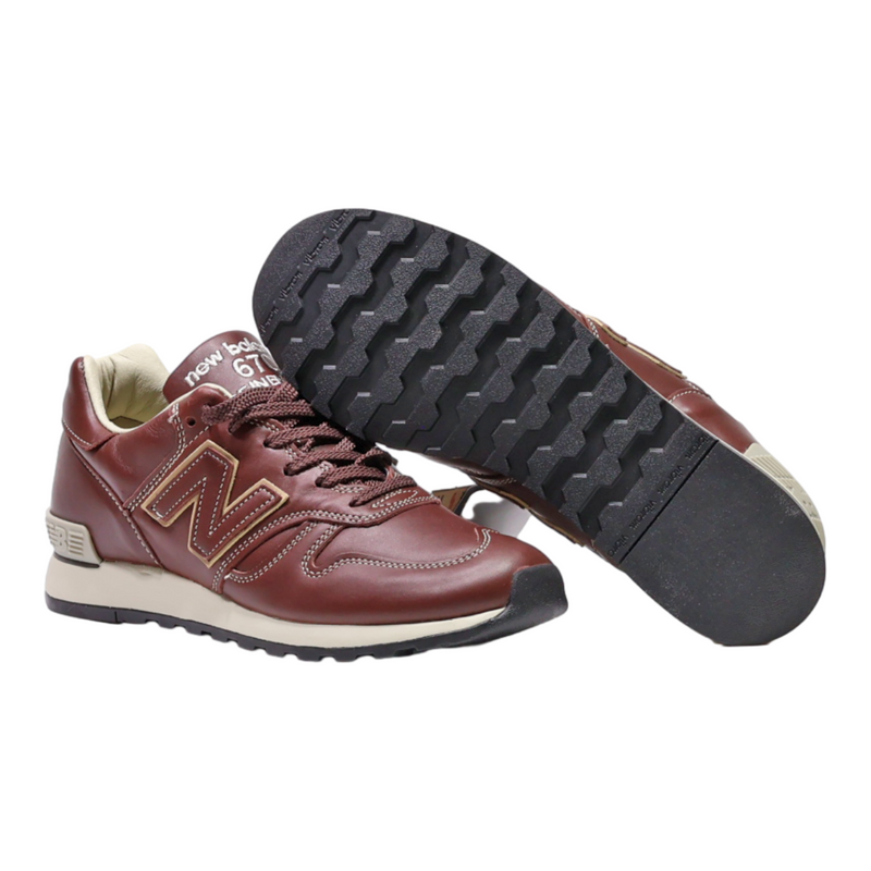 NEW BALANCE M670BRN Sneaker Trainers Brown Synthetic Mens UK 7.5