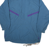 HELLY HANSEN Mens Blue & Purple Outdoor Jacket L Polyester Blend Pullover Zip