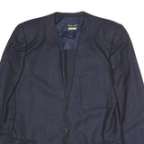GIORGIO ARMANI Mens Blue Button Jacket M Woven Classic Elegant Single Breasted