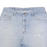 WRANGLER Mens Shorts Blue Denim Casual XL W38 Distressed Cotton