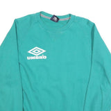 UMBRO Womens Blue Crew Neck M Sweatshirt Cotton Blend Casual Pullover