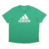 ADIDAS Mens Green Mexico Graphic T-Shirt XL Short Sleeve Crew Neck Cotton Blend