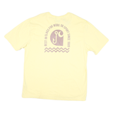CARHARTT Mens Yellow Graphic T-Shirt L Short Sleeve Crew Neck Casual Cotton