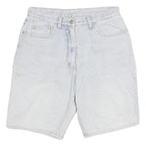 POWER Womens Shorts Light Blue Denim Casual M W28 Cotton Blend Comfortable