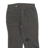 CARHARTT Mens Canvas Cotton Blend Grey Workwear Regular Fit Straight Trousers