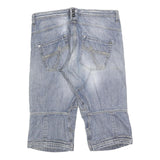 CAMP DAVID Mens Shorts Blue XL W38 Denim Casual Plain Cotton Blend