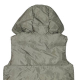 ZARA Womens Green Hooded Puffer Jacket XS Polyester Blend Zip Plain Casual