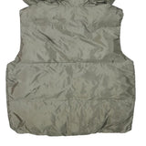 ZARA Womens Green Hooded Puffer Jacket XS Polyester Blend Zip Plain Casual