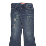 CALVIN KLEIN Womens Jeans Blue Slim Flared Denim Medium W30 L32 Embellished