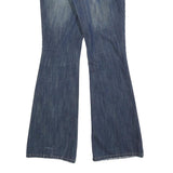 CALVIN KLEIN Womens Jeans Blue Slim Flared Denim Medium W30 L32 Embellished