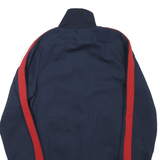 NIKE Mens Navy & Red Zip Jacket XS Polyester Blend Plain Sportswear