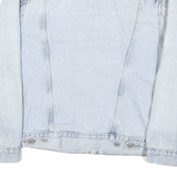 LEVI'S Womens Blue Denim Jacket S Cotton Blend Button Closure Classic Fit Iconic