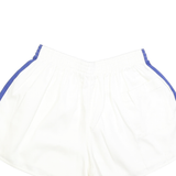 Womens White & Blue Casual Shorts S W24 Lightweight Polyester Blend Comfortable