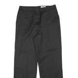 IMAGE WEAR Womens Wool Blend Black Regular Fit Straight Trousers W29 L28