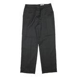 IMAGE WEAR Womens Wool Blend Black Regular Fit Straight Trousers W29 L28