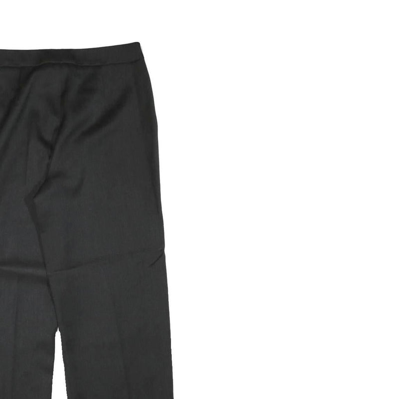 IMAGE WEAR Womens Wool Blend Black Regular Fit Straight Trousers W29 L28