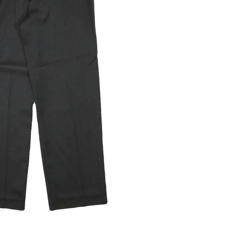 IMAGE WEAR Womens Wool Blend Black Regular Fit Straight Trousers W29 L28