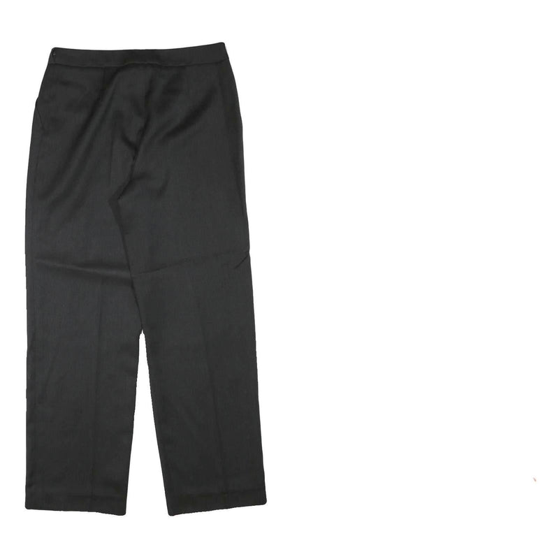 IMAGE WEAR Womens Wool Blend Black Regular Fit Straight Trousers W29 L28
