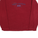 CAMP DAVID Mens Red Santa Barbara UCSB Patterned Pullover Jumper S Basic Knit