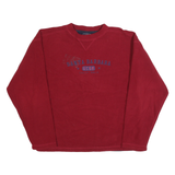 CAMP DAVID Mens Red Santa Barbara UCSB Patterned Pullover Jumper S Basic Knit