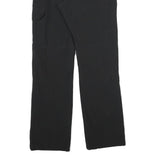 TREVOLUTION Womens Polyester Black Regular Straight Trousers W26 L33 Elastic