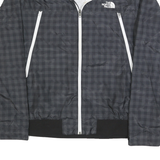 THE NORTH FACE Mens Black Zip Jacket XL Polyester Plaid Lightweight Outdoor