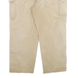 CARHARTT Mens Cotton Blend Beige Relaxed Straight Trousers W44 L30 Workwear