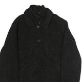 CHAPS Mens Black Cotton Jacket XL Zip Classic Stylish Casual Outerwear