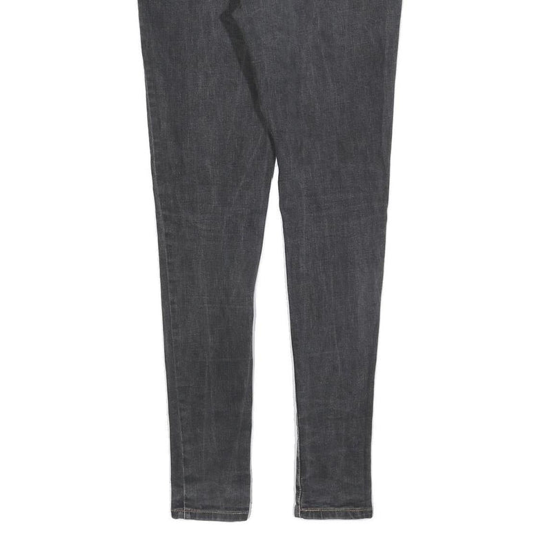 LEVI'S 535 Womens Slim Black Denim Raw W32 L32 Slim Fit Jeans Skinny