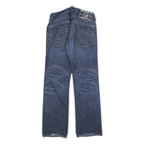 TRUE RELIGION Mens Jeans Blue Regular Straight Denim Medium W33 L32 Classic Fit
