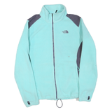 THE NORTH FACE Womens Blue & Grey Zip Jacket XL Polyester Blend Fleece Outdoor