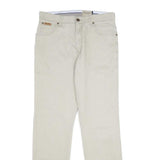 WRANGLER Mens Regular Fit Beige Cotton Blend Trousers W34 L32 Casual Straight