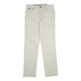 WRANGLER Mens Regular Fit Beige Cotton Blend Trousers W34 L32 Casual Straight