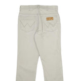 WRANGLER Mens Regular Fit Beige Cotton Blend Trousers W34 L32 Casual Straight