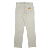 WRANGLER Mens Regular Fit Beige Cotton Blend Trousers W34 L32 Casual Straight