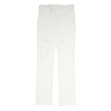 COAST Womens Joggers White L W30 L32 Slim Straight Polyester Blend Casual Wear