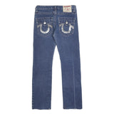 TRUE RELIGION Womens Slim Blue Denim Jeans W29 L29 Zip Pockets Classic Fit
