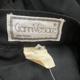Gianni Versace Mini Skirt - 28W UK 8 Black Wool Blend