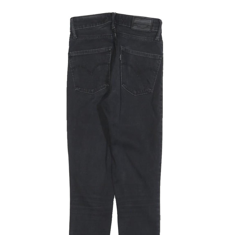 LEVI'S 721 Womens Jeans Black Slim Skinny Denim Dark W23 L28 Stretch Fashion