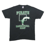 RUSSELL ATHLETIC Mens Black Pirate Basketball Camp T-Shirt M Short Sleeve Crew
