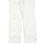 DICKIES Mens White Regular Fit Straight Denim Jeans W34 L32 Workwear Casual