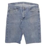 WRANGLER Mens Denim Blue Casual Shorts 2XL W36 Cotton Blend Relaxed Fit