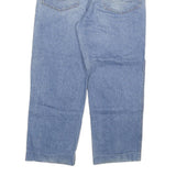 INTROW Womens Blue Relaxed Straight Denim Medium W32 L29 Button Closure Jeans
