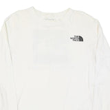 THE NORTH FACE Mens White Crew Neck Long Sleeve T-Shirt M Cotton Blend Outdoor