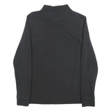 TIMBERLAND Mens Black Long Sleeve Polo Shirt M Cotton Blend Classic