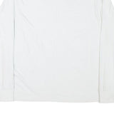 ABERCROMBIE & FITCH Mens White Crew Neck M Cotton Blend Sweatshirt Long Sleeve